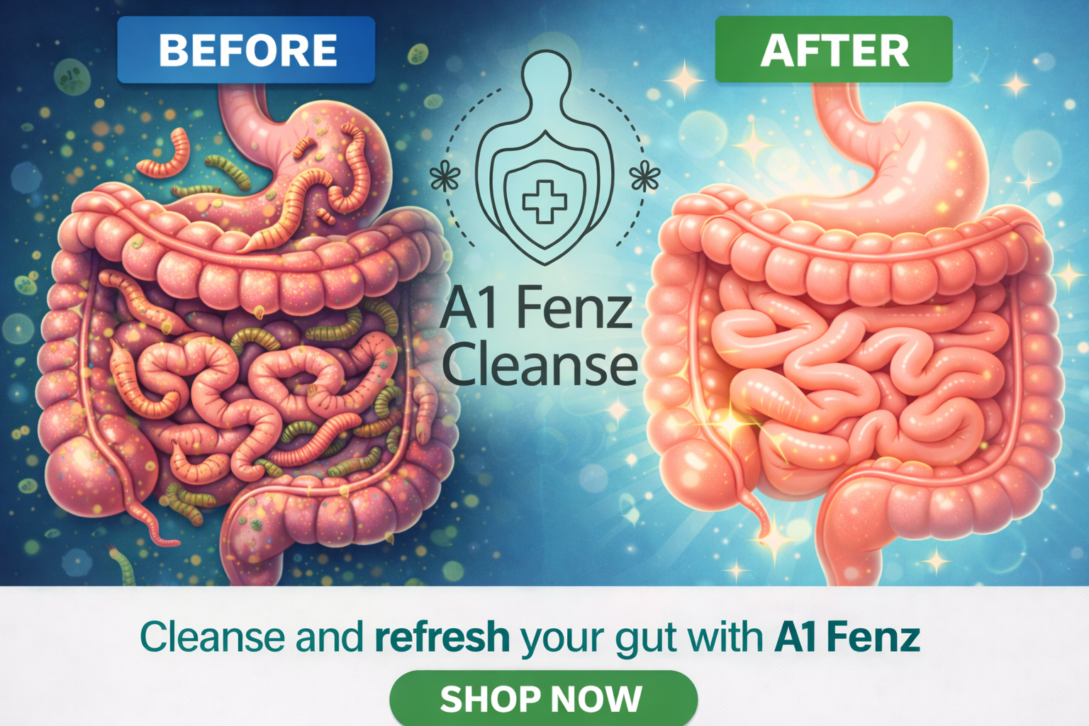 Before and after cleanse results